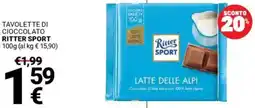 Supermercati Gulliver Tavolette di cioccolato RITTER SPORT offerta