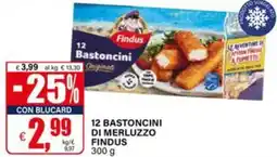 Il Gigante Bastoncini di merluzzo FINDUS offerta
