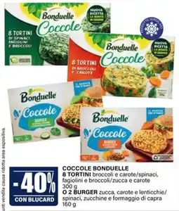 Il Gigante Coccole bonduelle 8 tortini o 2 burger offerta