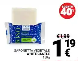 Supermercati Gulliver Saponetta vegetale WHITE CASTLE offerta