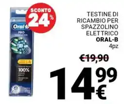 Supermercati Gulliver Testine di ricambio per spazzolino elettrico ORAL-B offerta