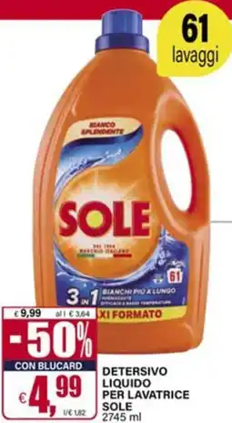 Il Gigante Detersivo liquido per lavatrice SOLE offerta