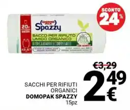 Supermercati Gulliver Sacchi per rifiuti organici DOMOPAK SPAZZY offerta