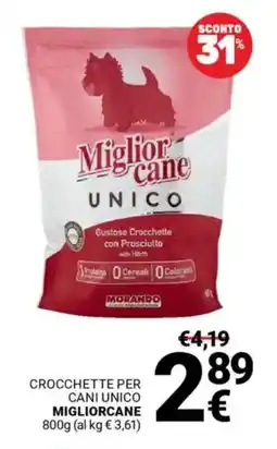 Supermercati Gulliver Crocchette per cani unico MIGLIORCANE offerta