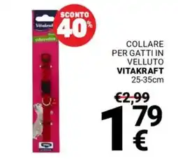 Supermercati Gulliver Collare per gatti in velluto VITAKRAFT offerta