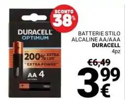 Supermercati Gulliver Batterie stilo alcaline aa/aaa DURACELL offerta