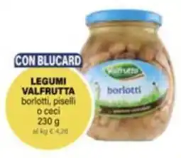 Il Gigante Legumi valfrutta borlotti, piselli o ceci offerta