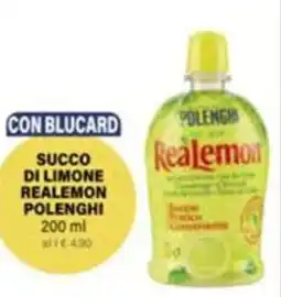 Il Gigante Succo di limone realemon POLENGHI offerta