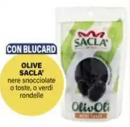 Il Gigante Olive sacla nere snocciolate o toste, o verdi rondelle offerta