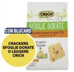 Il Gigante Crackers sfoglie dorate o leggere CRICH offerta