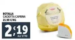 Deco Supermercati Botalla caciotta caprina offerta