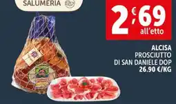 Deco Supermercati Alcisa prosciutto di san daniele dop offerta