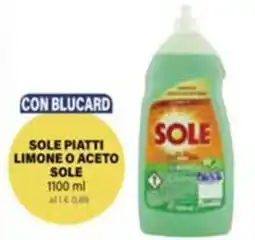 Il Gigante Sole piatti limone o aceto SOLE offerta