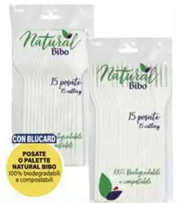 Il Gigante Posate o palette NATURAL BIBO offerta