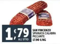 Deco Supermercati San vincenzo spianata calabra piccante offerta