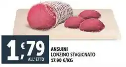 Deco Supermercati Ansuini lonzino stagionato offerta