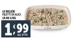 Deco Supermercati Le delizie filetti di alici offerta