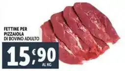 Deco Supermercati Fettine per pizzaiola di bovino adulto offerta