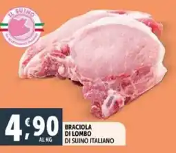 Deco Supermercati Braciola di lombo di suino italiano offerta