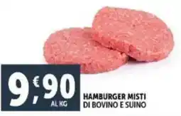 Deco Supermercati Hamburger misti di bovino e suino offerta