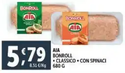 Deco Supermercati Aia bonroll classico e con spinaci offerta