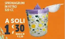 Deco Supermercati Spremiagrumi in vetro 320 CC offerta