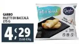 Deco Supermercati Garbo filetti di baccalà offerta