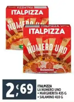 Deco Supermercati Italpizza la numero uno margherita e salamino offerta
