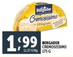 Deco Supermercati Bergader cremosissimo offerta