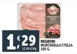 Deco Supermercati Negroni mortadella stella offerta