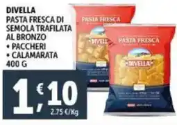 Deco Supermercati Divella pasta fresca di semola trafilata al bronzo offerta