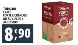 Deco Supermercati Toraldo caffè forte e cremoso kit 50 cialde + accessori offerta