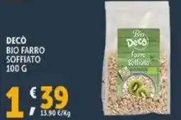 Deco Supermercati Decò bio farro soffiato offerta