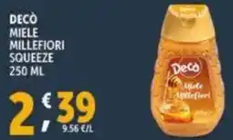 Deco Supermercati Decò miele millefiori squeeze offerta
