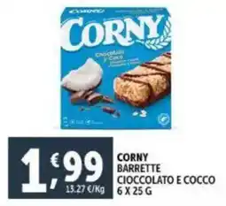 Deco Supermercati Corny barrette cioccolato e cocco offerta