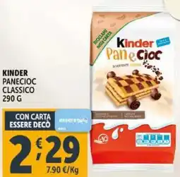 Deco Supermercati Kinder panecioc classico offerta