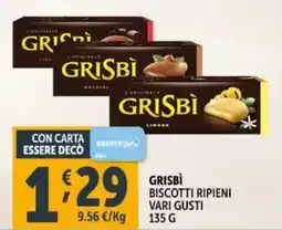 Deco Supermercati Grisbì biscotti ripieni offerta