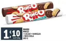 Deco Supermercati Pavesi ringo cacao, vaniglia, nocciola offerta