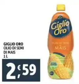 Deco Supermercati Giglio oro olio di semi di mais offerta