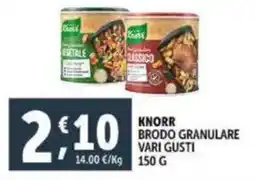 Deco Supermercati Knorr brodo granulare offerta