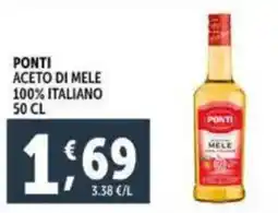 Deco Supermercati Ponti aceto di mele 100% italiano offerta