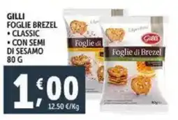 Deco Supermercati Gilli foglie brezel classic e con di sesamo offerta