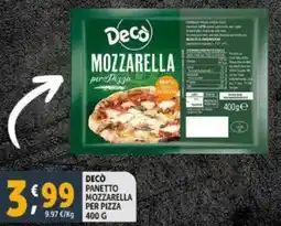 Deco Supermercati Decò panetto mozzarella per pizza offerta