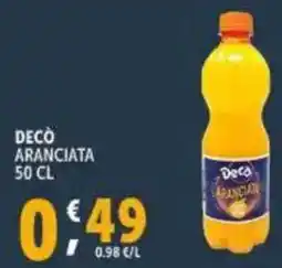 Deco Supermercati Decò aranciata offerta