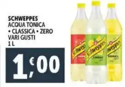 Deco Supermercati Schweppes acqua tonica classica e zero offerta