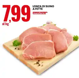 Eurospin Lonza di suino a fette offerta