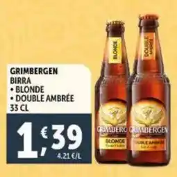 Deco Supermercati Grimbergen birra blonde e double ambrée offerta