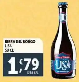 Deco Supermercati Birra del borgo LISA offerta