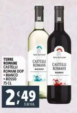 Deco Supermercati Terre romane castelli romani dop bianco e rosso offerta