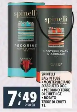 Deco Supermercati Spinelli bag in tube montepulciano d'abruzzo doc offerta